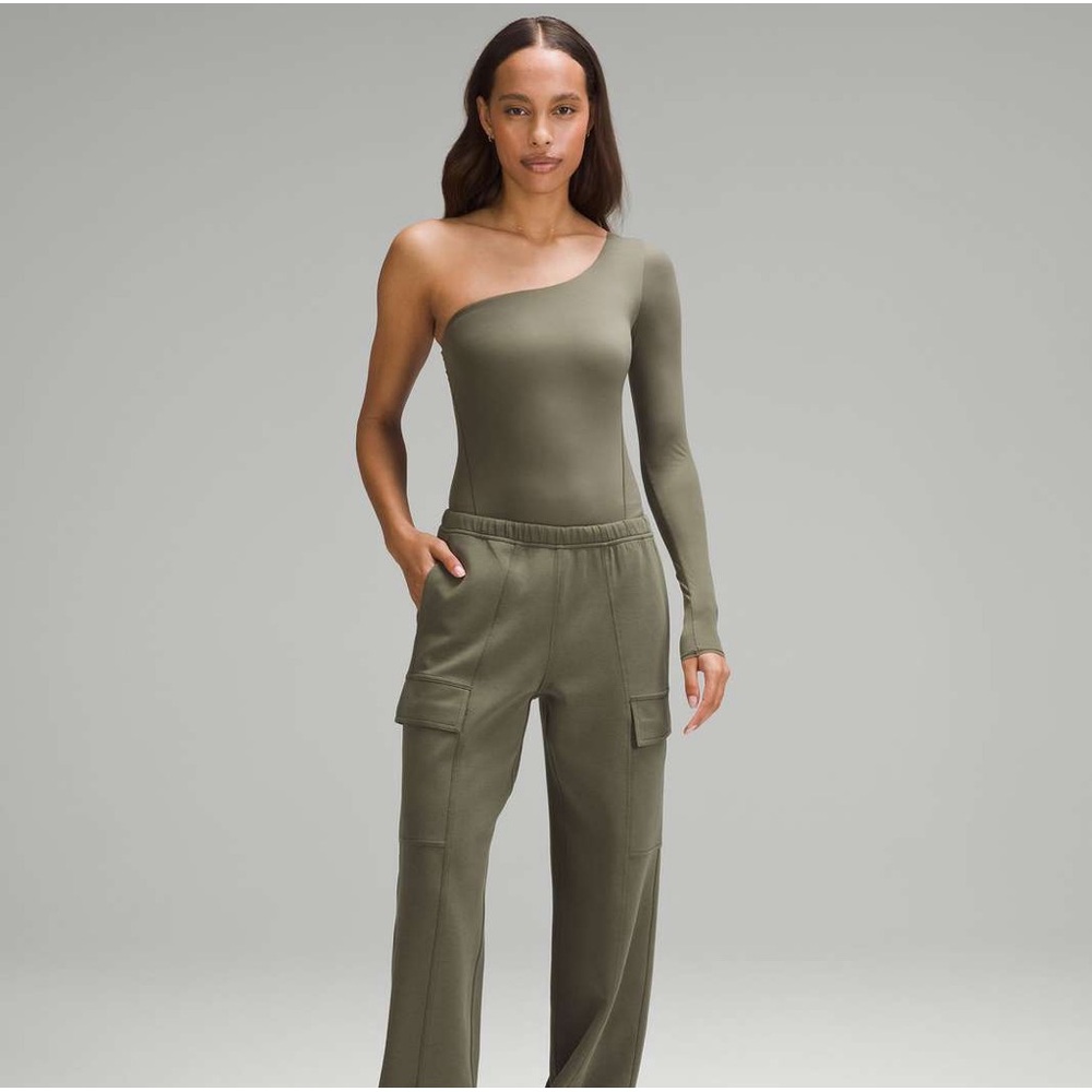 LULULEMON Wundermost Ultra-Soft Long-Sleeve One-Shoulder Bodysuit